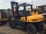 TCM 7 Ton Used Forklift With Two High Mast